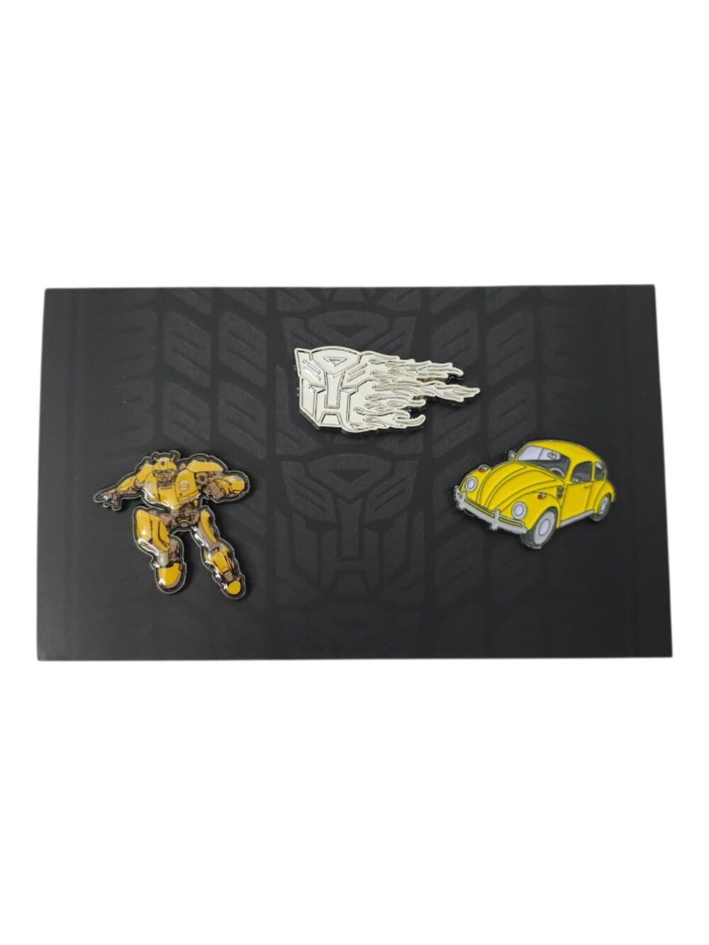 Transformers Bumblebee Enamel Pin Set Loot Crate VW Bug Autobot Logo Hasbro New